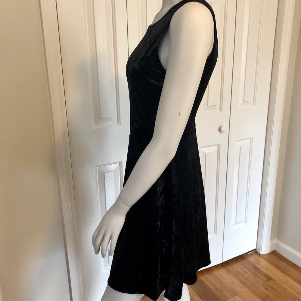 Velvet skater skirt dress